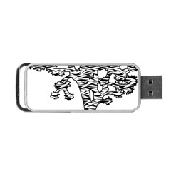 Jt Zebra Stipes 11 X 17 Portable Usb Flash (one Side)