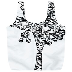 Jt Zebra Stipes 11 X 17 Full Print Recycle Bags (l)  by WickedCool