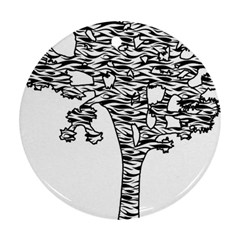 Joshua Tree Zebra Stripes Ornament (round)  by WickedCool