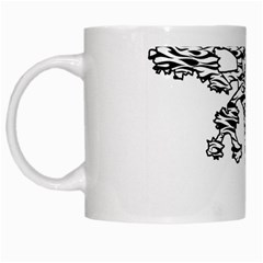 Joshua Tree Zebra Stripes White Mugs by WickedCool