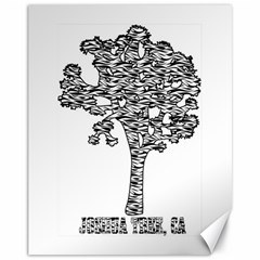 Joshua Tree Zebra Stripes Canvas 11  X 14   by WickedCool