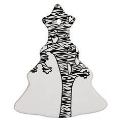 Joshua Tree Zebra Stripes Ornament (christmas Tree) by WickedCool