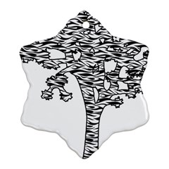 Joshua Tree Zebra Stripes Snowflake Ornament (2-side) by WickedCool