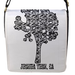 Joshua Tree Zebra Stripes Flap Messenger Bag (s) by WickedCool