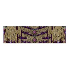 Lace Landscape Abstract Shimmering Lovely In The Dark Satin Scarf (oblong)