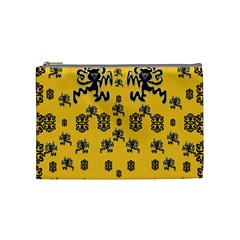  Disco Dancing In The  Tribal Nature  Cosmetic Bag (medium)  by pepitasart