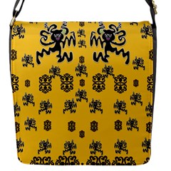  Disco Dancing In The  Tribal Nature  Flap Messenger Bag (s)