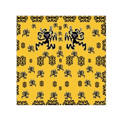  Disco Dancing In The  Tribal Nature  Small Satin Scarf (square) by pepitasart