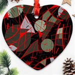 Artistic abstraction Heart Ornament (2 Sides) Front