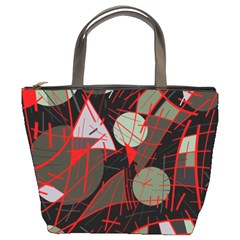 Artistic Abstraction Bucket Bags by Valentinaart