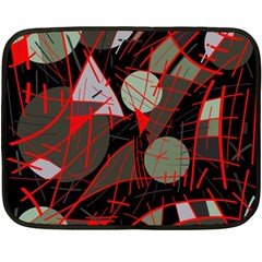 Artistic Abstraction Fleece Blanket (mini) by Valentinaart