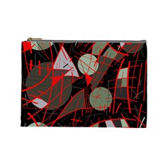 Artistic Abstraction Cosmetic Bag (large)  by Valentinaart