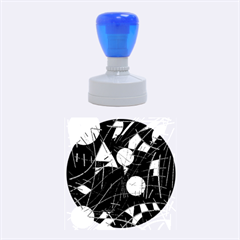 Artistic Abstraction Rubber Round Stamps (medium) by Valentinaart