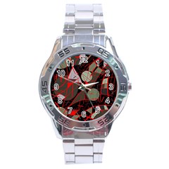 Artistic Abstraction Stainless Steel Analogue Watch by Valentinaart