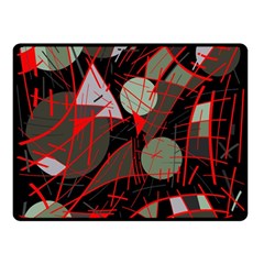 Artistic Abstraction Double Sided Fleece Blanket (small) 