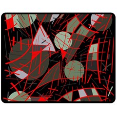 Artistic Abstraction Double Sided Fleece Blanket (medium) 