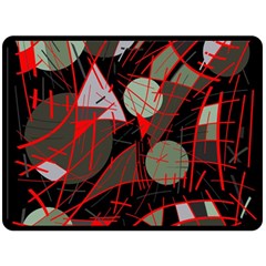 Artistic Abstraction Double Sided Fleece Blanket (large) 