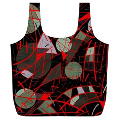 Artistic Abstraction Full Print Recycle Bags (l)  by Valentinaart