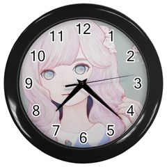 Bububun Wall Clocks (black) by kaoruhasegawa