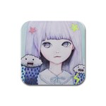 My Little Cloud Rubber Square Coaster (4 pack)  Front