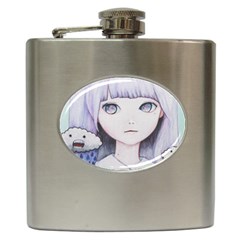 My Little Cloud Hip Flask (6 Oz) by kaoruhasegawa