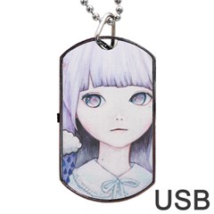 My Little Cloud Dog Tag Usb Flash (one Side) by kaoruhasegawa