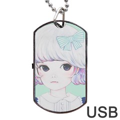 Spring Mint! Dog Tag Usb Flash (two Sides) 