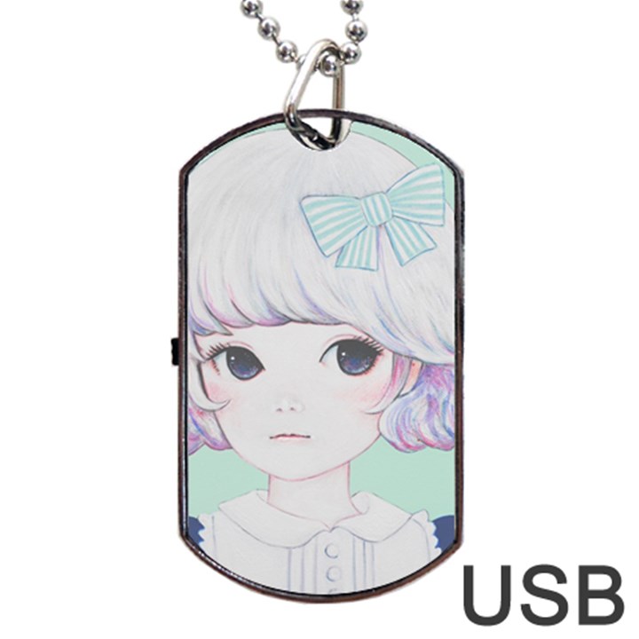 Spring Mint! Dog Tag USB Flash (Two Sides) 