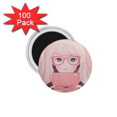 Gamegirl Girl 1 75  Magnets (100 Pack)  by kaoruhasegawa