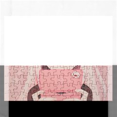 Gamegirl Girl Rectangular Jigsaw Puzzl by kaoruhasegawa