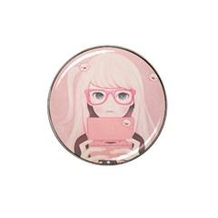 Gamegirl Girl Hat Clip Ball Marker by kaoruhasegawa