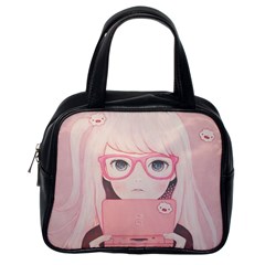 Gamegirl Girl Classic Handbags (one Side) by kaoruhasegawa