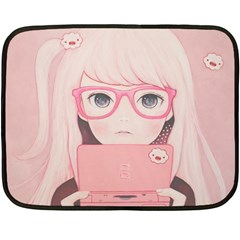 Gamegirl Girl Double Sided Fleece Blanket (mini)  by kaoruhasegawa