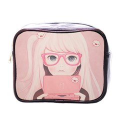 Gamegirl Girl Mini Toiletries Bags by kaoruhasegawa