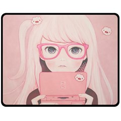 Gamegirl Girl Double Sided Fleece Blanket (medium) 