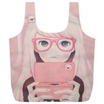 Gamegirl Girl Full Print Recycle Bags (L)  Back