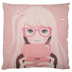 Gamegirl Girl Standard Flano Cushion Case (two Sides)