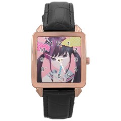 Sweet Boredom Rose Gold Leather Watch 