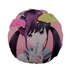 Sweet Boredom Standard 15  Premium Flano Round Cushions by kaoruhasegawa