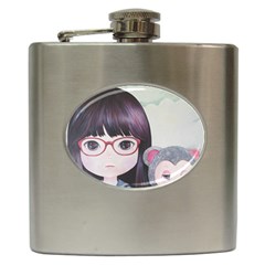 Close Encounter 4 Hip Flask (6 Oz) by kaoruhasegawa