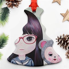 Close Encounter 4 Christmas Tree Ornament (2 Sides) by kaoruhasegawa