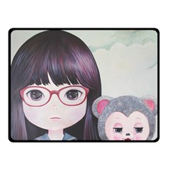 Close Encounter 4 Double Sided Fleece Blanket (small) 