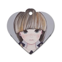 Strawberry Things  Dog Tag Heart (two Sides) by kaoruhasegawa