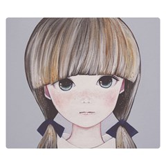 Strawberry Things  Double Sided Flano Blanket (small)  by kaoruhasegawa