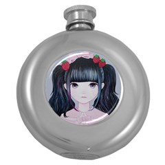 Nakayoshi Strawberry Round Hip Flask (5 Oz) by kaoruhasegawa