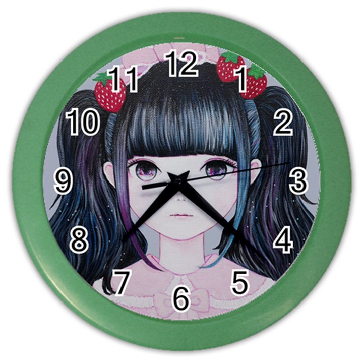 Nakayoshi Strawberry Color Wall Clocks