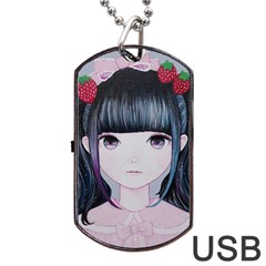 Nakayoshi Strawberry Dog Tag Usb Flash (one Side)