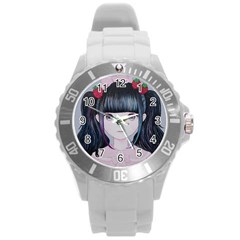 Nakayoshi Strawberry Round Plastic Sport Watch (l) by kaoruhasegawa