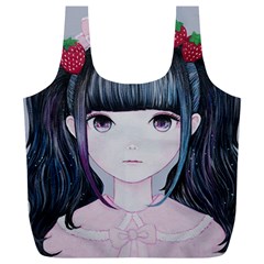 Nakayoshi Strawberry Full Print Recycle Bags (l)  by kaoruhasegawa