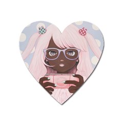 Gamergirl 3 Heart Magnet by kaoruhasegawa